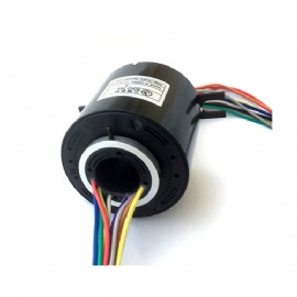 Through hole slip ring